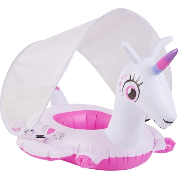 Brand New Rae Dunn Llamacorn Love Pool Float with Canopy - 21x25” (For T… - Picture 2 of 9